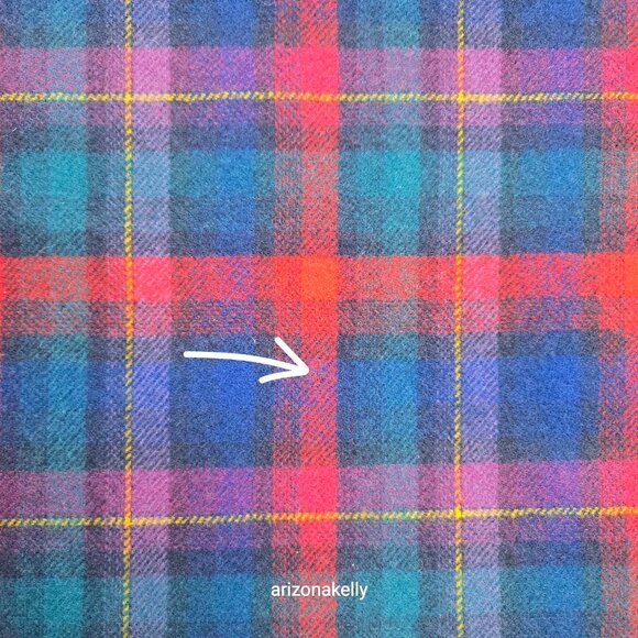 Vintage Pendleton WOOL Wrap Colorful Plaid Thick Excellent Condition - Picture 14 of 16